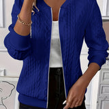 Nadine | Textured Zip-Up Jacket
