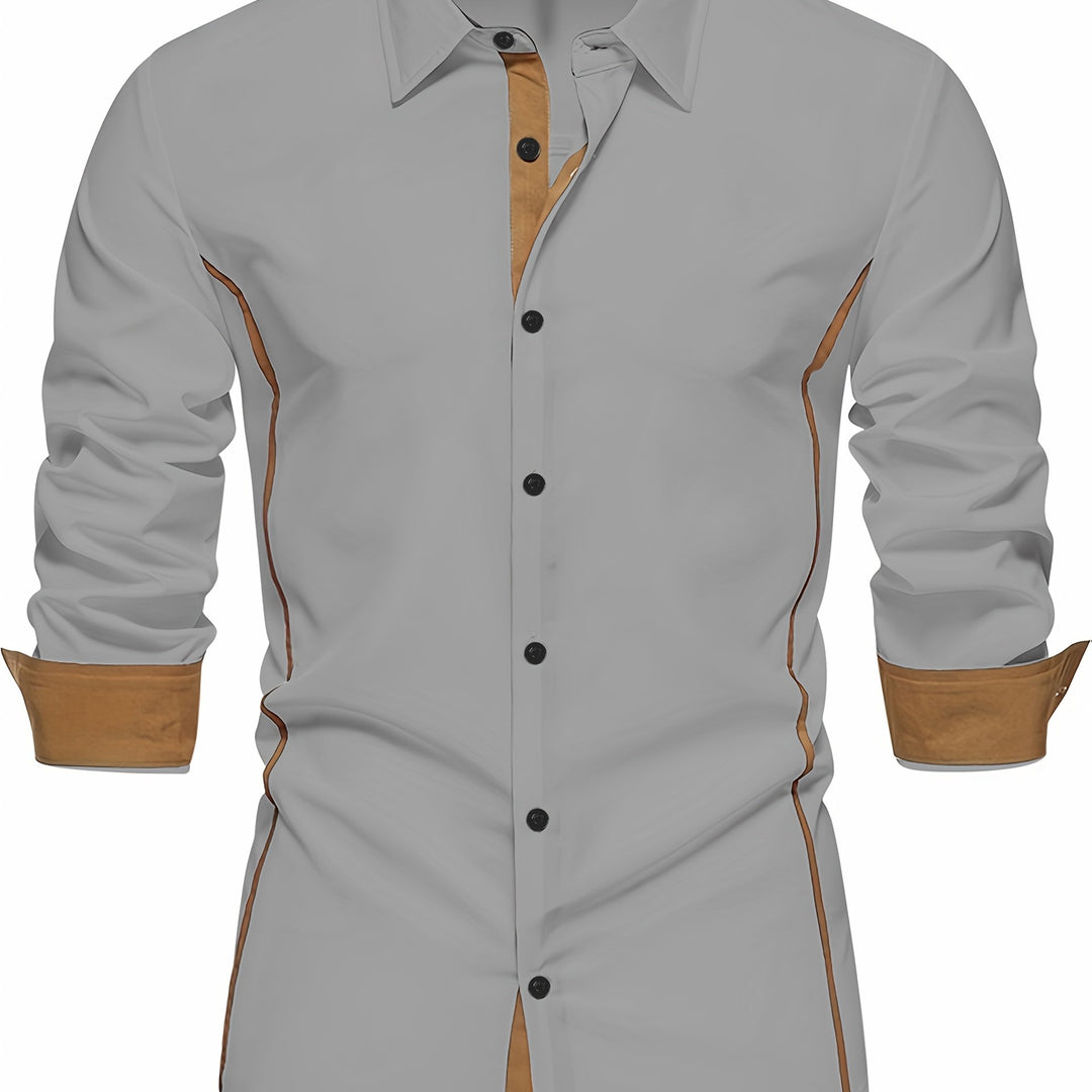 Barrett | Contrast-Trim Slim Fit Shirt