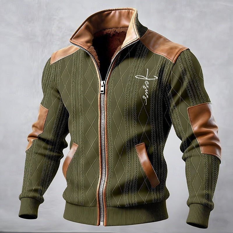 Harold | Fleece-Lined Stand Collar Jacket