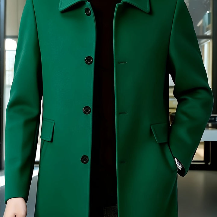 Harlan | Refined Single-Breasted Overcoat