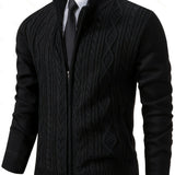 Alistair | Textured Full-Zip Cardigan