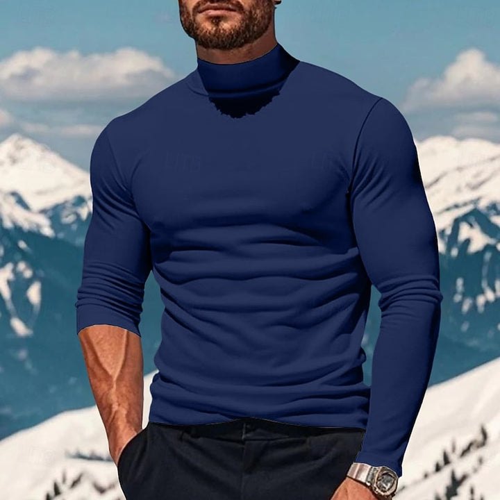 Ellis | Refined Mock-Neck Long Sleeve Turtleneck
