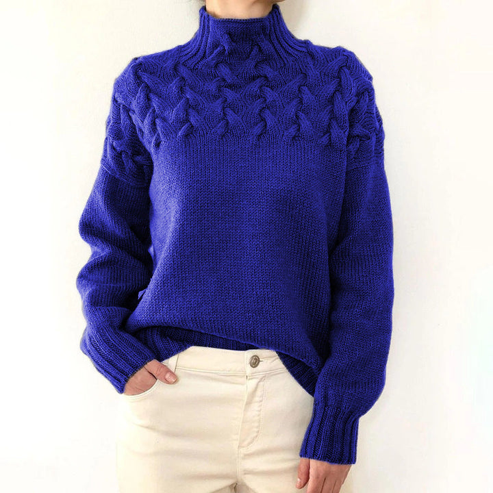 Bernadette | Cable-Knit Turtleneck Sweater