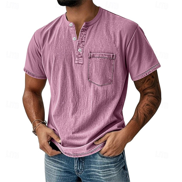 Rhys | Vintage Short-Sleeve Henley Shirt