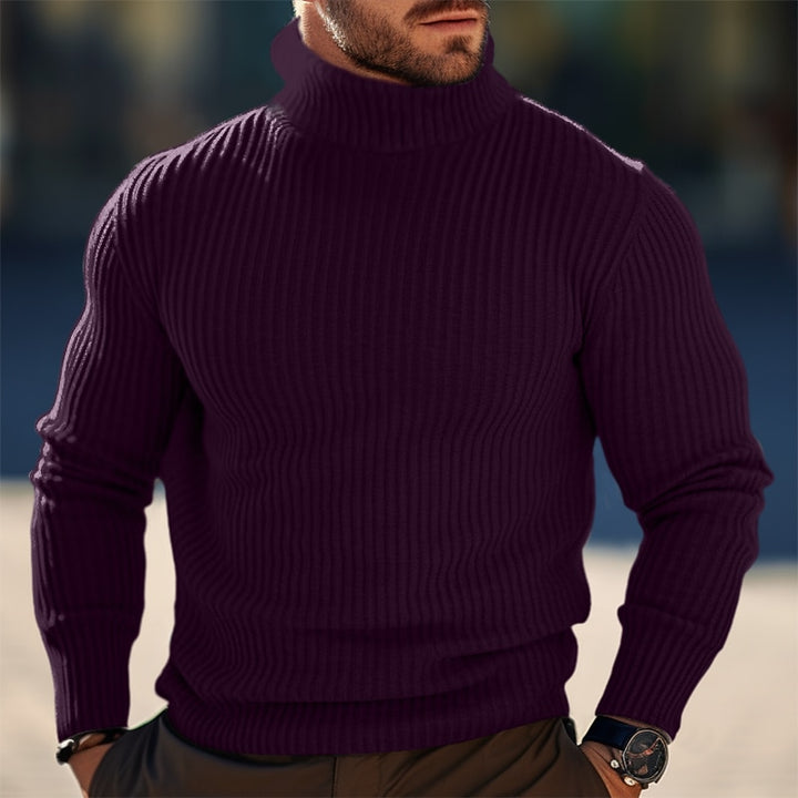 Sawyer | Ribbed Roll-Neck Sweater