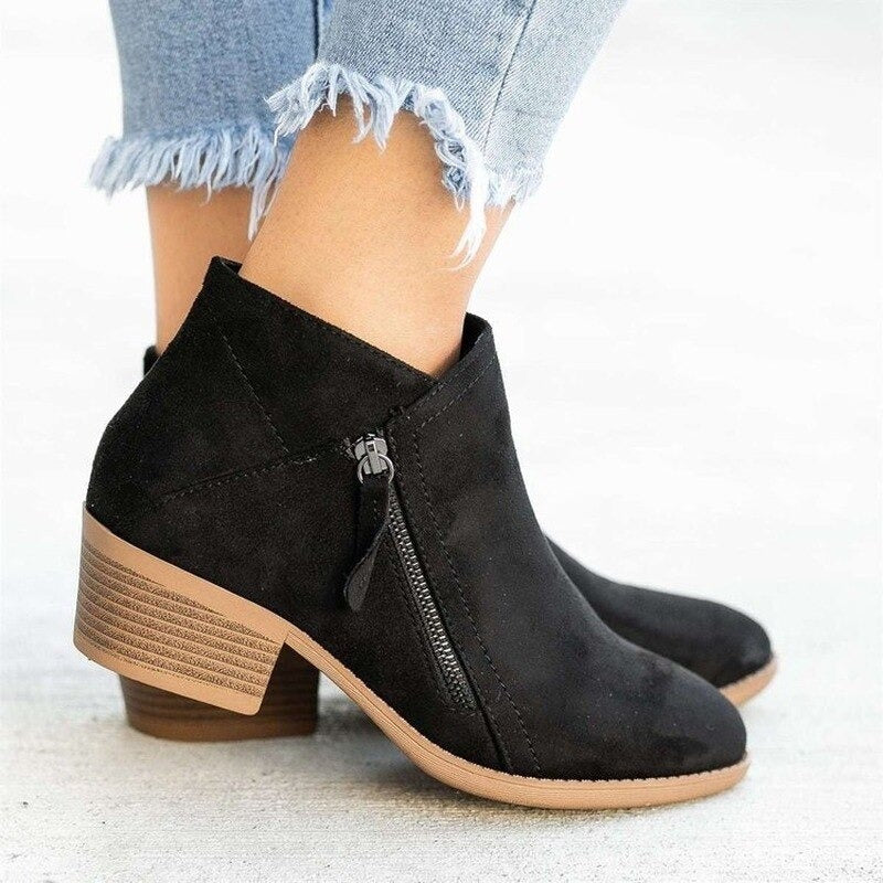 Beatrice | Classic Block-Heel Ankle Boots