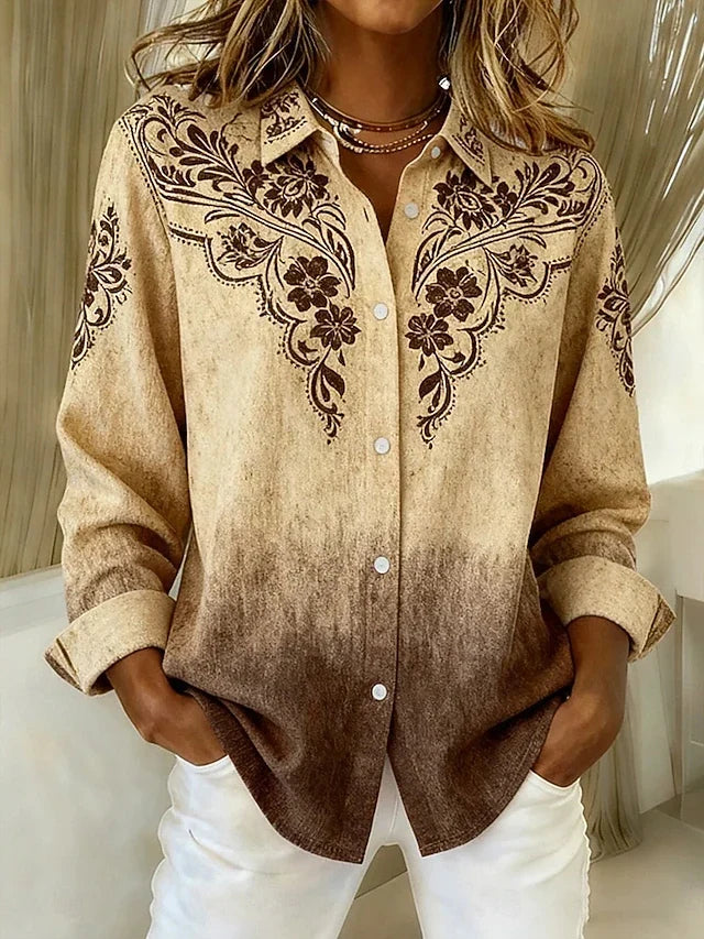 Bettina | Vintage Floral Embroidered Blouse
