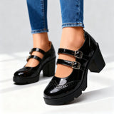 Brenna | Double-Strap Platform Mary Janes