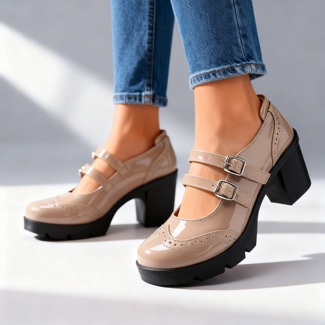 Brenna | Double-Strap Platform Mary Janes