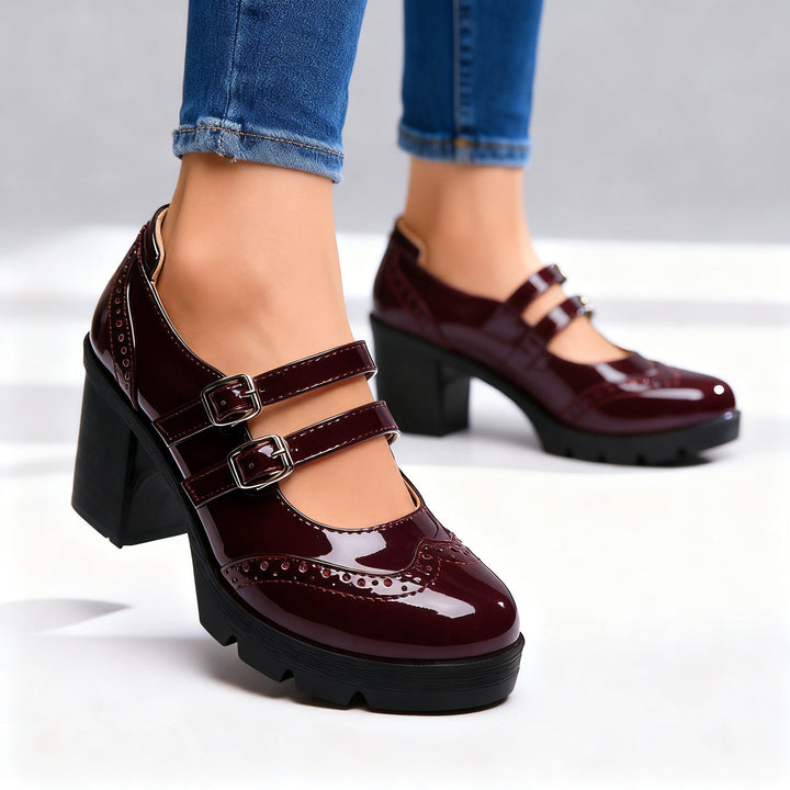 Brenna | Double-Strap Platform Mary Janes