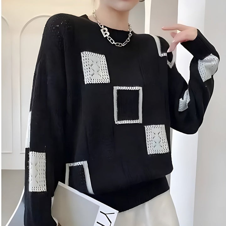 Claudia | Patchwork Knit Jumper