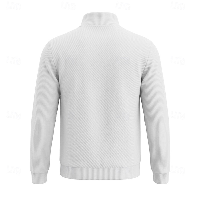 Harrison | Textured Quarter-Zip Pullover