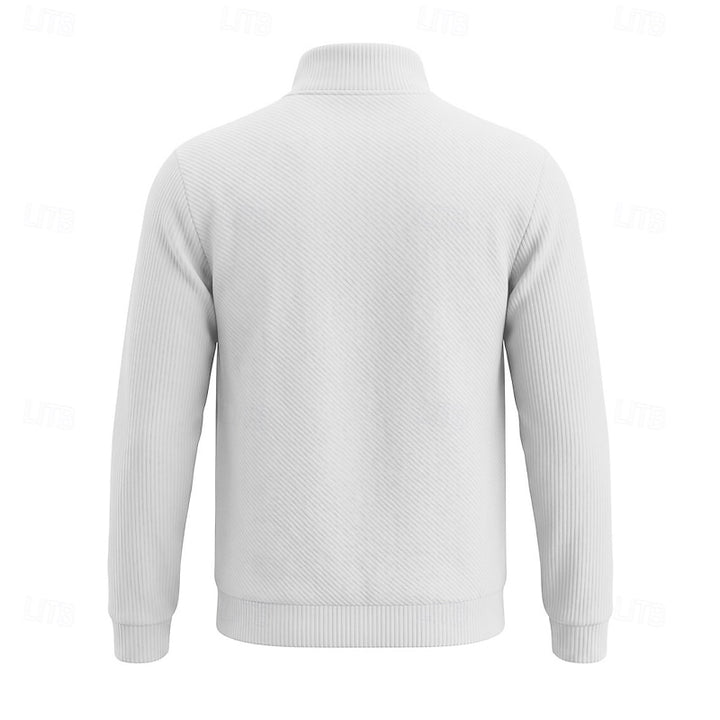 Harrison | Textured Quarter-Zip Pullover