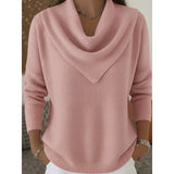 Nancy | Draped Cowl Neck Sweater