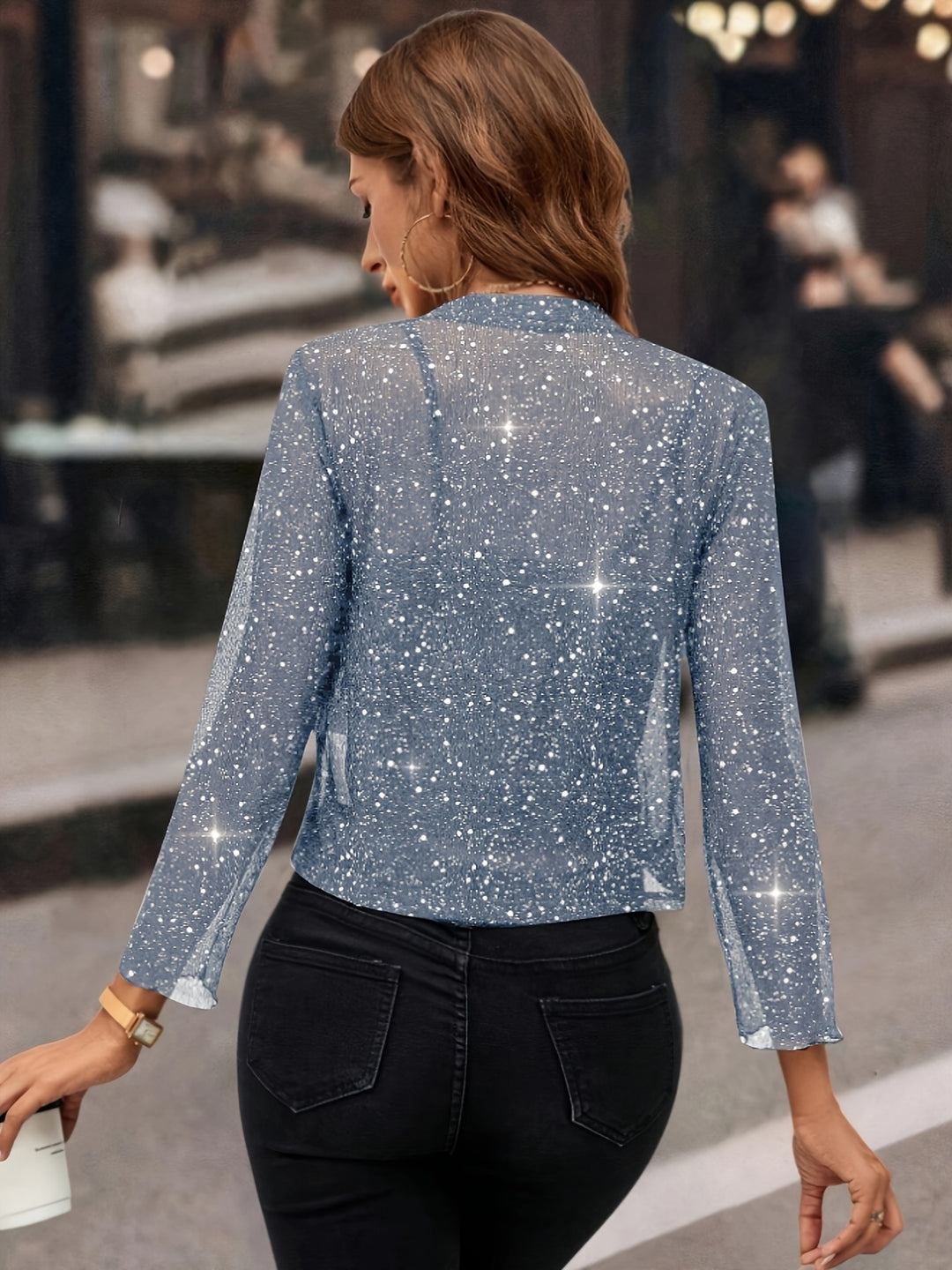 Sienna | Sparkling Cropped Jacket