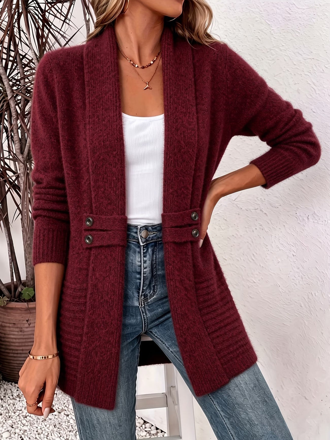 Helen | Ribbed Longline Cardigan