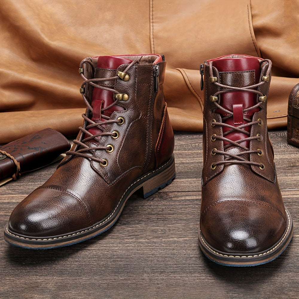 Graham | Cap-Toe Lace-Up Boots