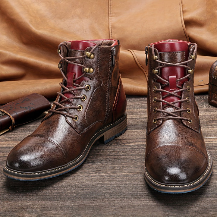 Graham | Cap-Toe Lace-Up Boots
