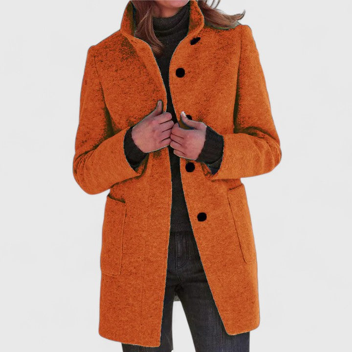 Vivienne | Refined Stand-Collar Coat