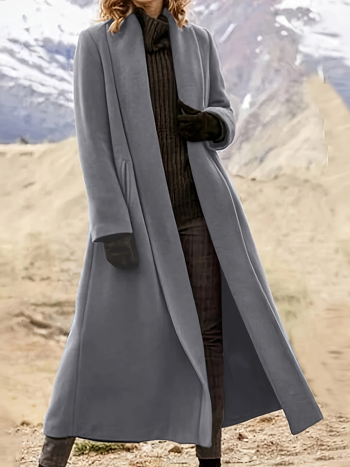 Clarissa | Longline Draped Coat
