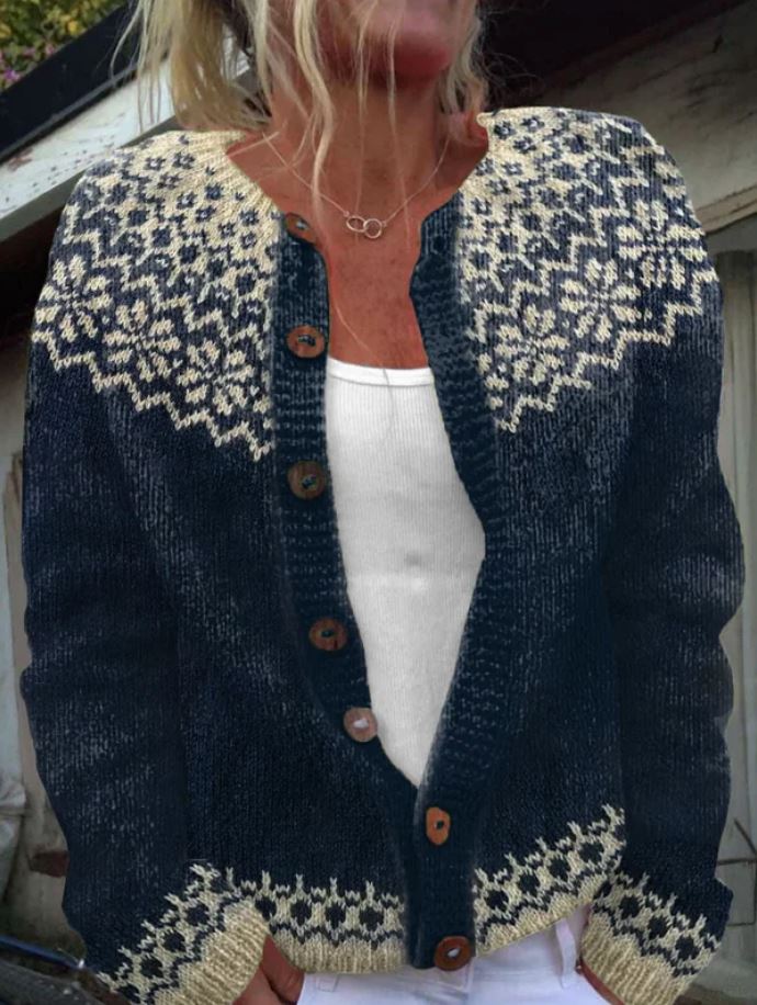 Hollis | Nordic Pattern Cardigan