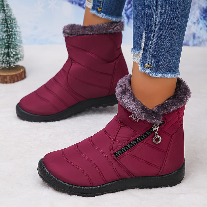 Noelle | Cosy Fleece-Lined Winter Ankle Boots
