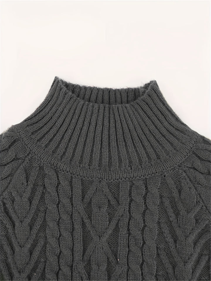 Evangeline | Textured Cable-Knit Sweater
