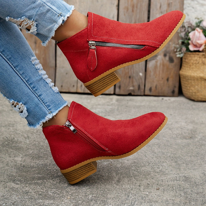 Adeline | Classic Side-Zip Ankle Boots