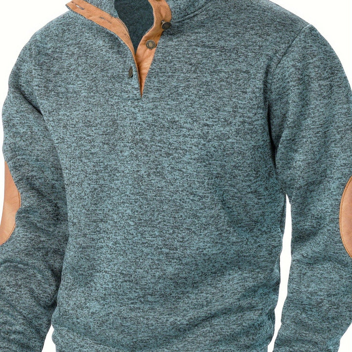 Wesson | Refined Button-Collar Pullover