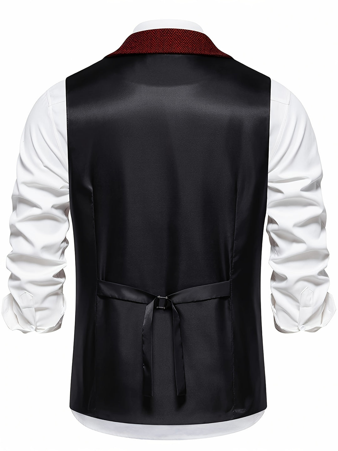 Alistair | Herringbone Notched-Lapel Waistcoat