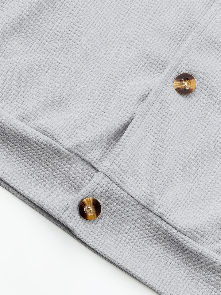 Gerald | Textured Button-Front Jacket