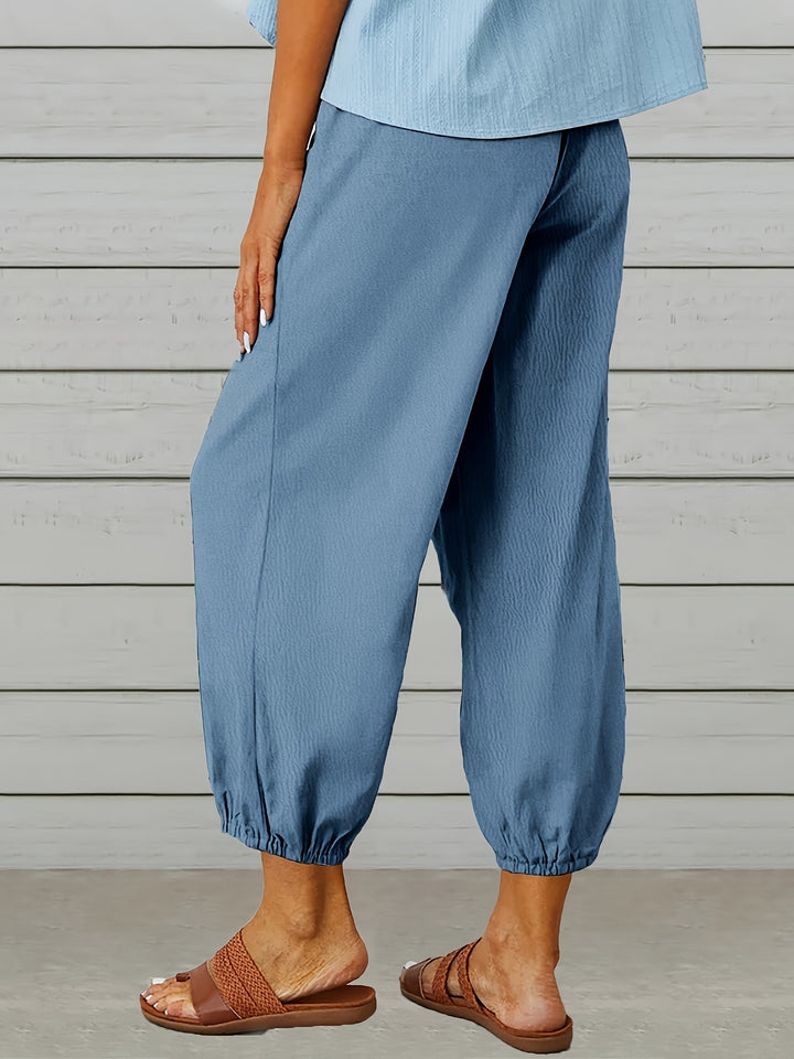 Colleen | Relaxed Drawstring Capris