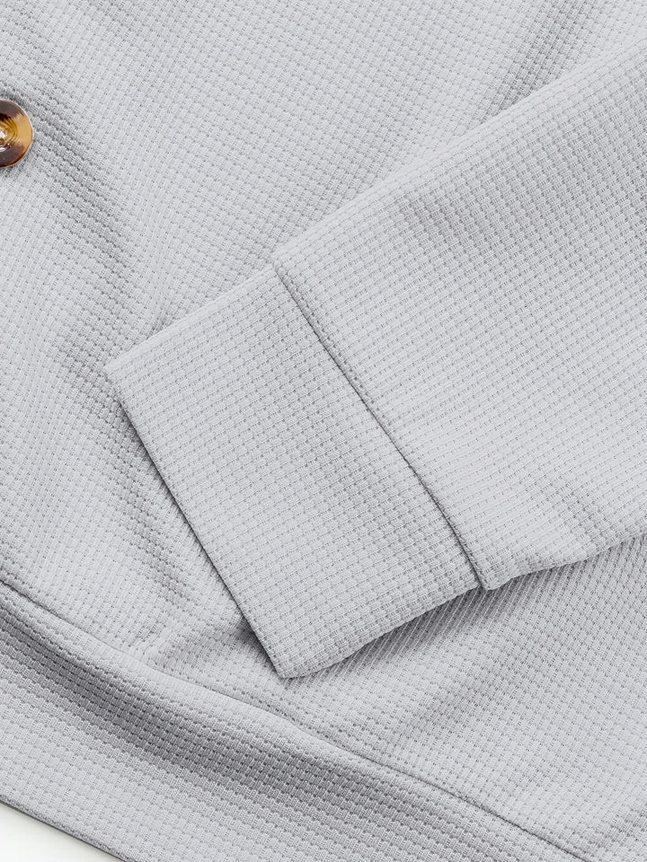 Gerald | Textured Button-Front Jacket
