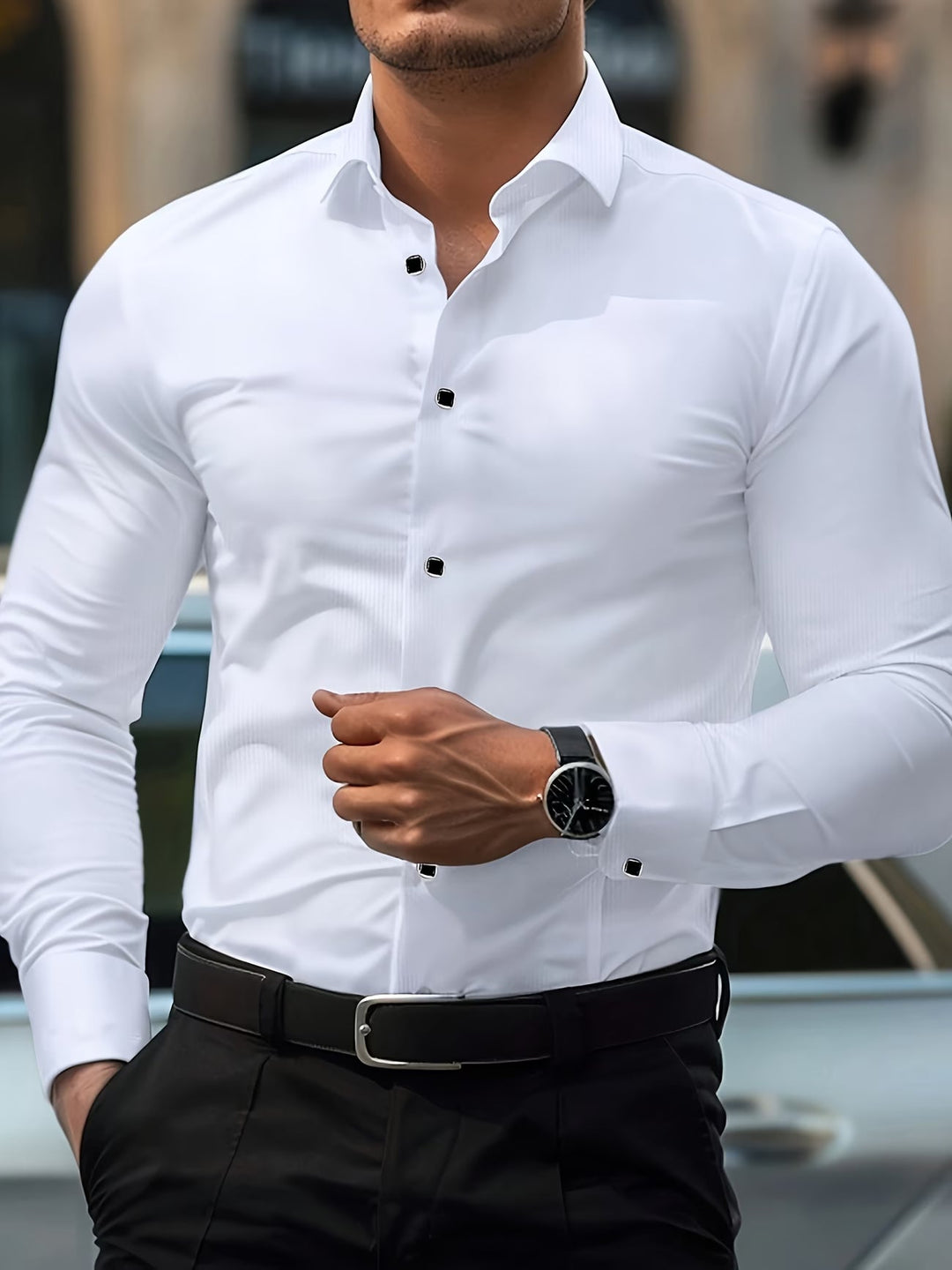 Alistair | Refined Long Sleeve Dress Shirt