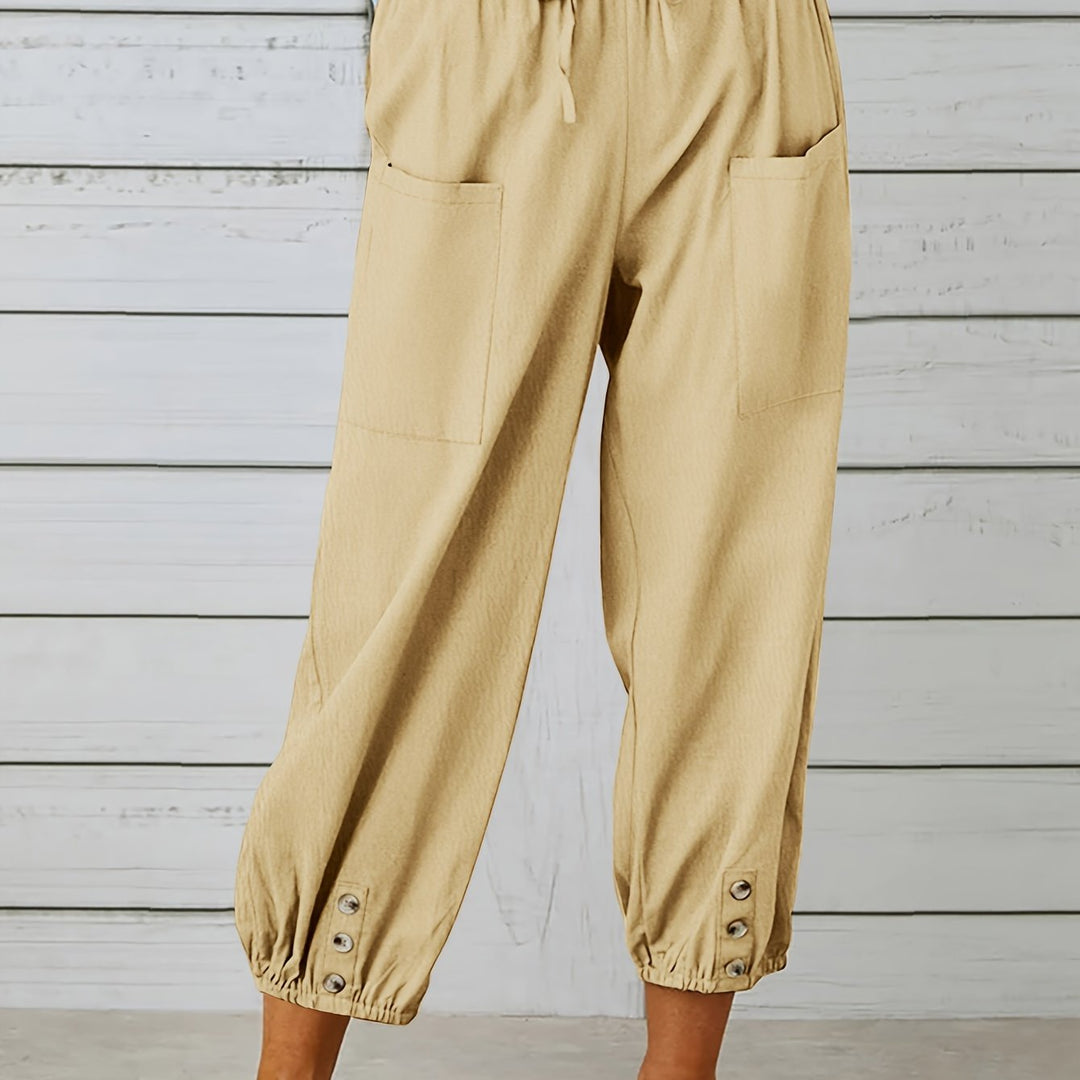 Colleen | Relaxed Drawstring Capris