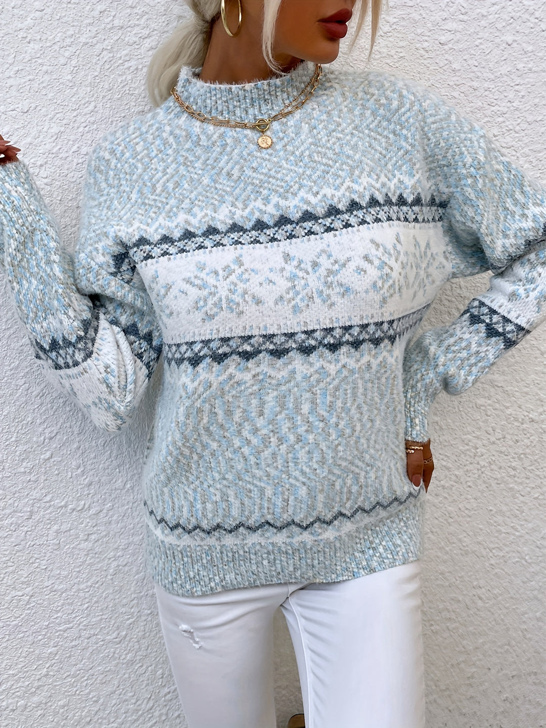 Elinor | Cosy Christmas Snowflake Jumper