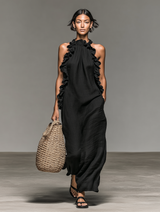 Larissa | Ruffle-Trimmed Maxi Dress