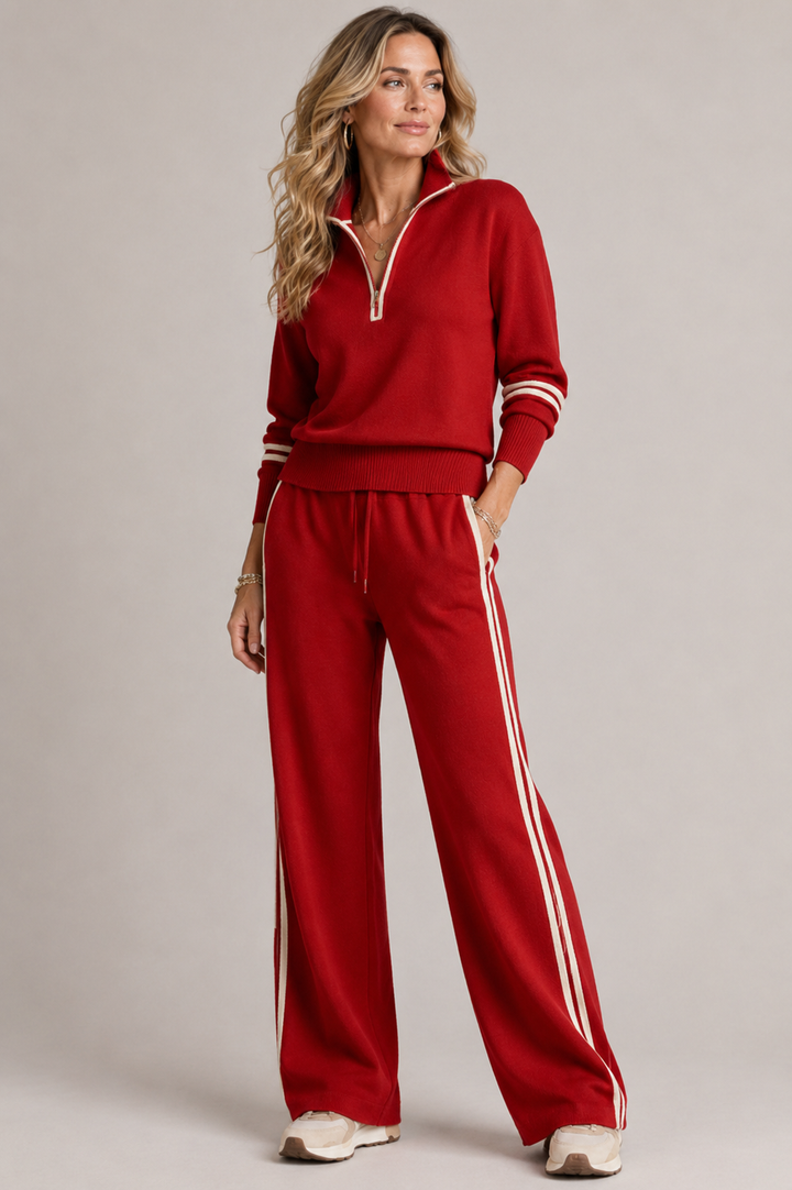 Faye | Relaxed Zip-Collar Two-Piece Set