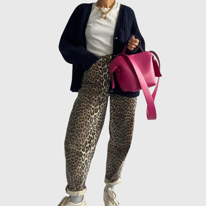 Trina | Leopard Print Jeans