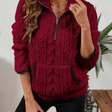 Juniper | Textured Half-Zip Pullover