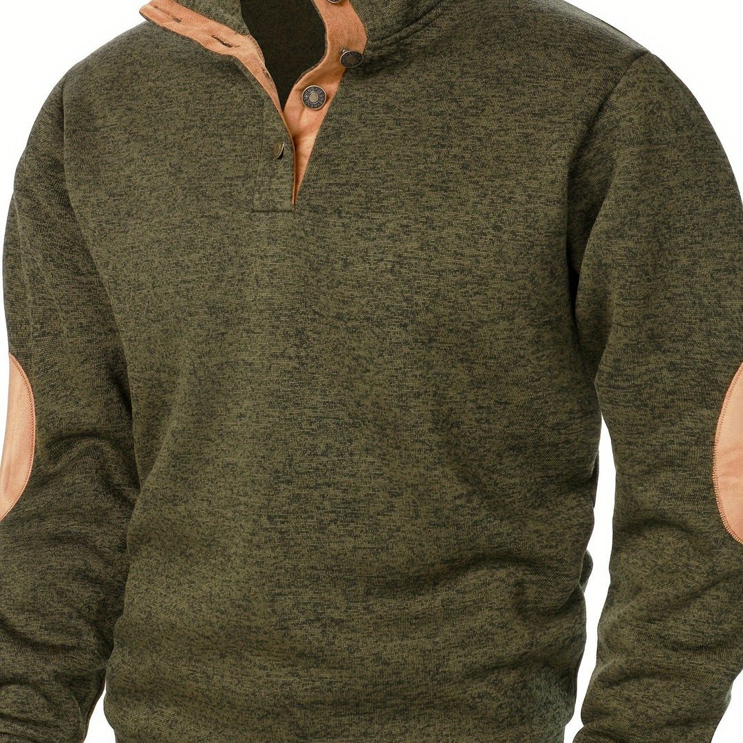 Wesson | Refined Button-Collar Pullover
