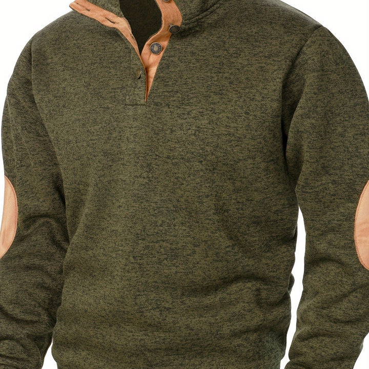 Wesson | Refined Button-Collar Pullover