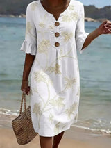 Eleanora | Embroidered Floral Summer Dress