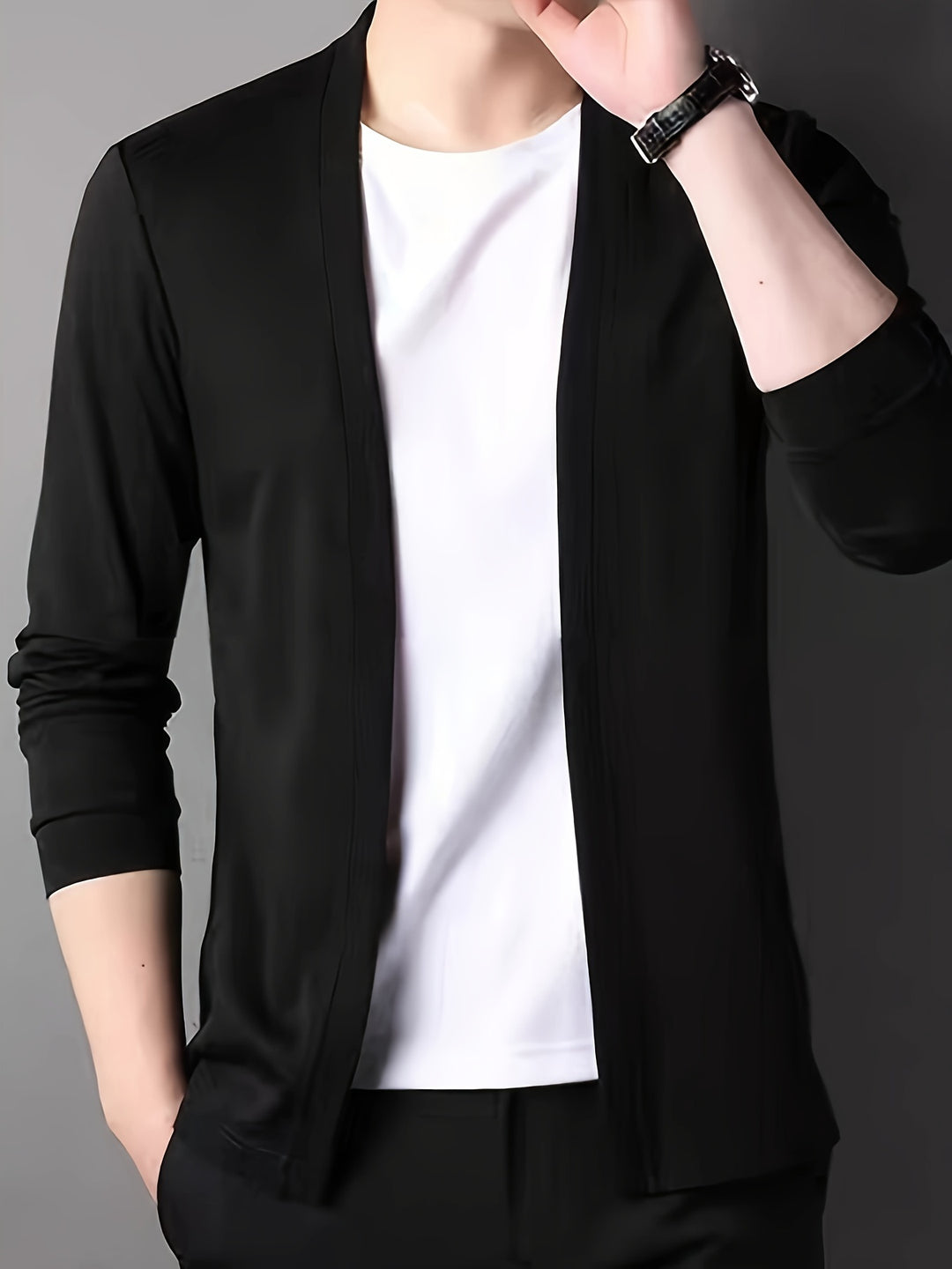 Nathan | Open-Front Lightweight Cardigan