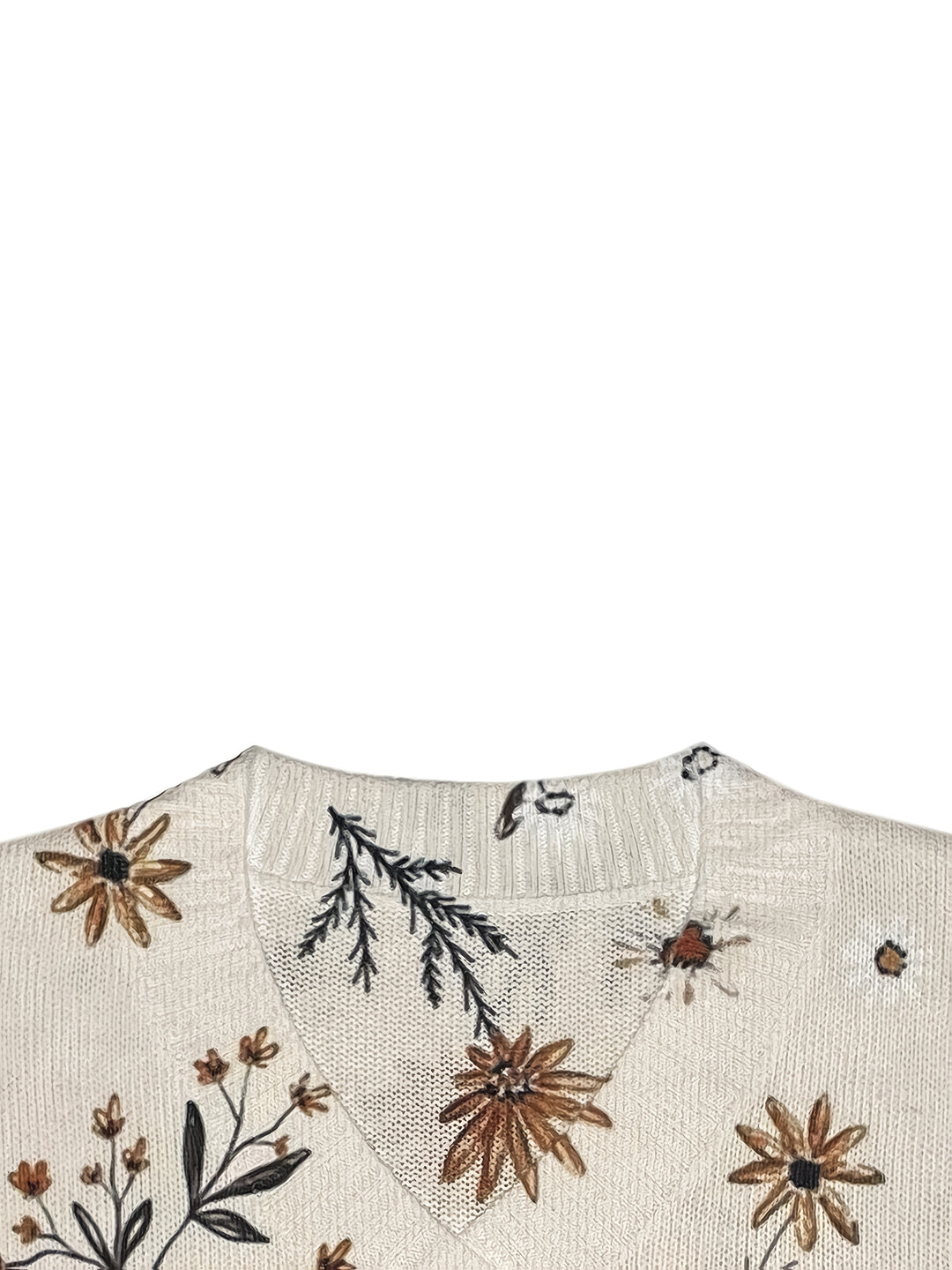 Mirabel | Floral V-Neck Sweater