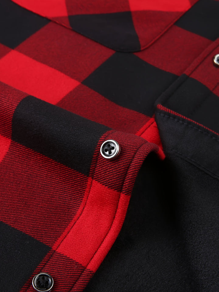 Reuben | Hooded Checked Shirt Jacket