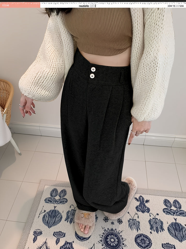 Greta | Tailored High-Waisted Wide-Leg Trousers