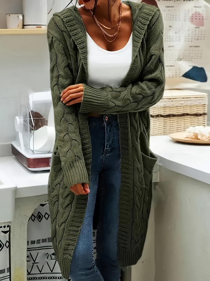 Rosanna | Longline Cable-Knit Cardigan