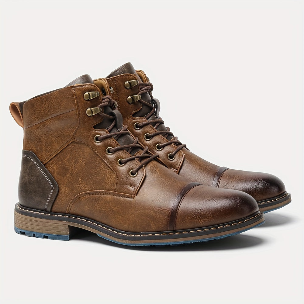 Graham | Cap-Toe Lace-Up Boots