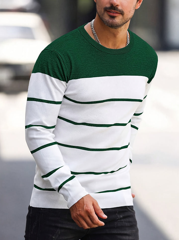 Harrison | Colour-Block Striped Sweater